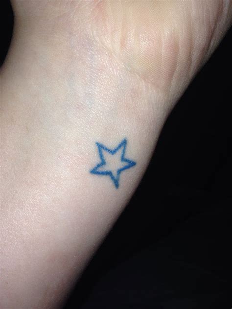 I see people with blue star tattoos like this all the time. Does it have a particular meaning ...