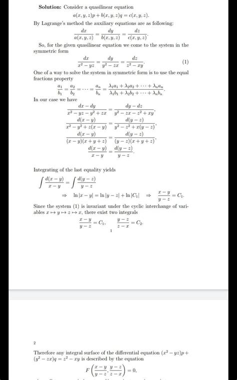 Solve the given partial differential equation