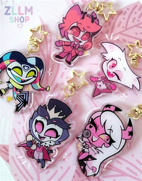 PRE-ORDER Hazbin Hotel & Helluva Boss Acrylic Charm - Etsy Canada ...