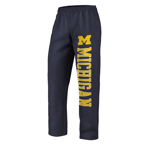 Michigan Wolverines Fanatics Branded Sideblocker Fleece Pants - Navy