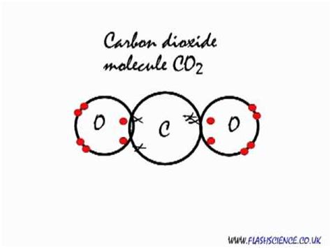 Covalent bonding in a carbon dioxide molecule. - YouTube