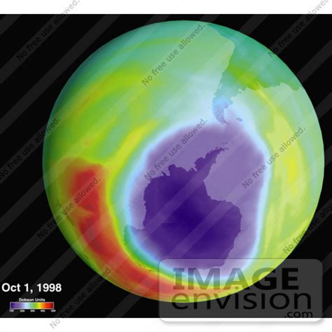 Photo of a Hole in the Ozone Layer Over Antarctica 10/01/1998 | #1411 ...