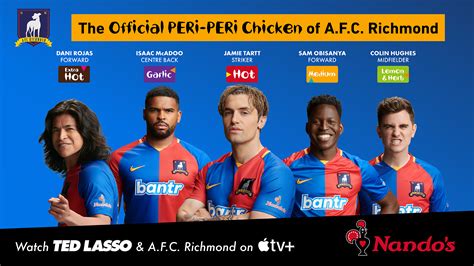 A Peri-good match: Nando’s sponsors Ted Lasso’s A.F.C Richmond | Famous ...