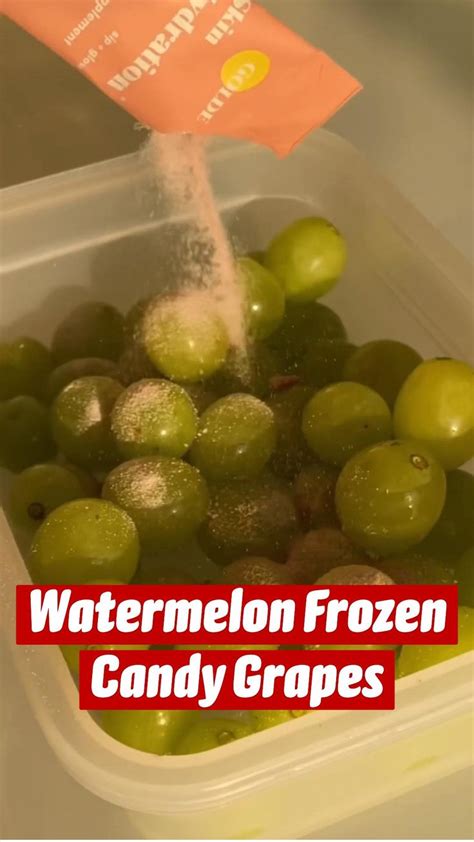 Watermelon Frozen Candy Grapes: Easy and Refreshing Snack