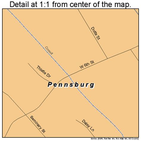 Pennsburg Pennsylvania Street Map 4259120