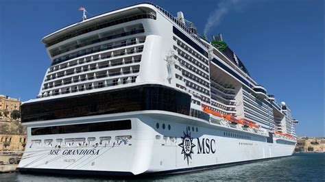 MSC Grandiosa Cruise Ship Walking Tour 4K - YouTube