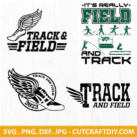 Track And Field SVG, Sports Logo SVG, PNG, DXF, EPS, Clipart