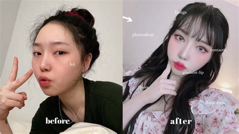 Ulzzang Before And After Makeup