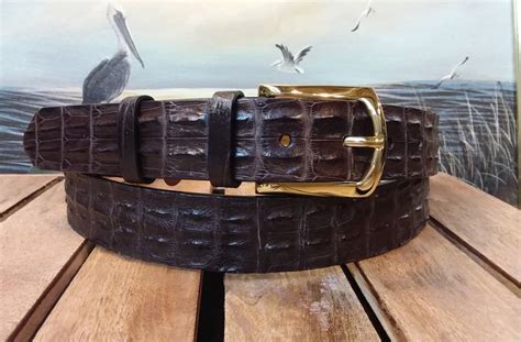 Crocodile Leather Belt | Crocodile leather belt, Crocodile leather, Handmade leather belt