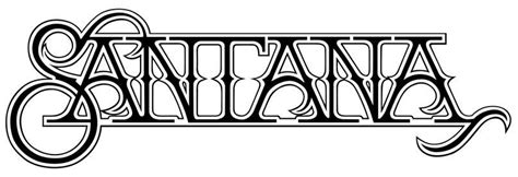 santana logo | Album cover art, Musician logo, Rock band logos