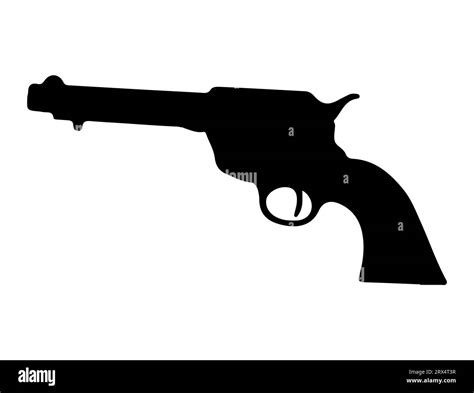 Revolver pistolet Banque d'images vectorielles - Alamy