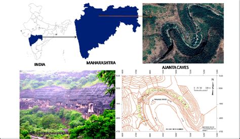 Ajanta Caves Sketch Map