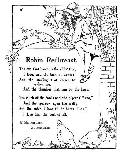 Robin Redbreast | Robin redbreast, Childrens poetry, Nursery songs