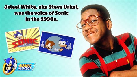 Remember the Old Sonic Cartoons? Steve Urkel Actor Jaleel White Voiced Sonic | Steve urkel ...