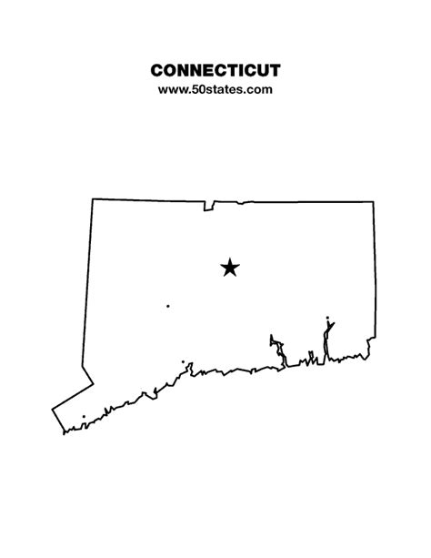 Connecticut Map – 50states