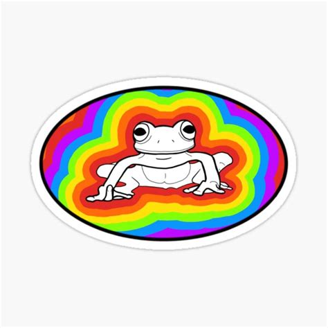 "Rainbow Frog 4" Sticker for Sale by pbportfolio | Redbubble