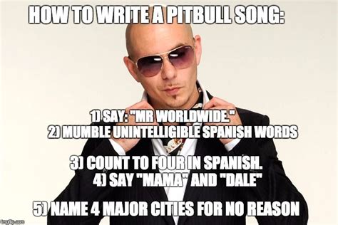 Pitbull Singer Meme - Pitbull Dogs