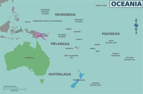 Países da Oceania - Toda Matéria