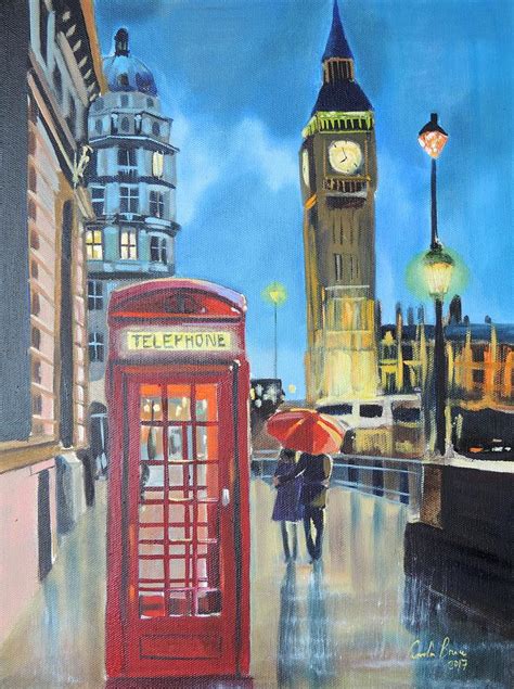 London painting out on the town Painting by Gordon Bruce - Pixels