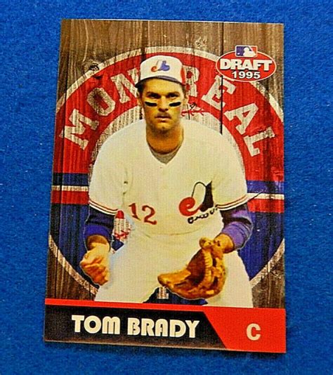 TOM BRADY Montreal Expos 1995 Draft ACEO Rookie BASEBALL Card JBvalu #TB3, Near Mint - JBvalu.com