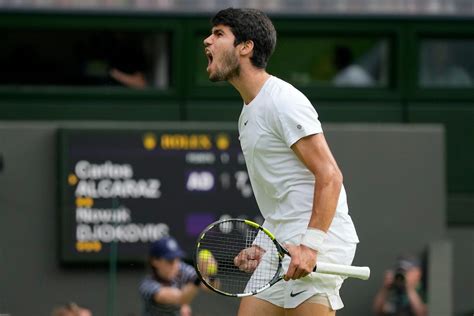 Carlos Alcaraz beats Novak Djokovic in 5 sets to win Wimbledon for his ...