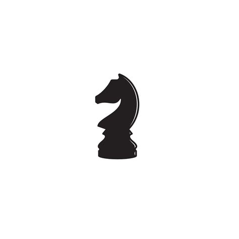 Chess Knight logo or icon design 7802677 Vector Art at Vecteezy