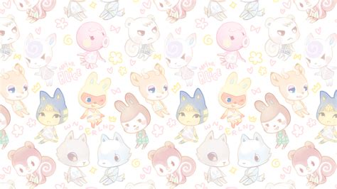 Cute Animal Crossing Wallpaper Designs - Dogs And Cats Wallpaper