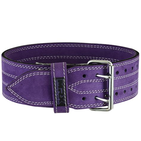 Weight Lifting Belt Gym Heavy Duty Powerlifting Training Leather Women, Purple