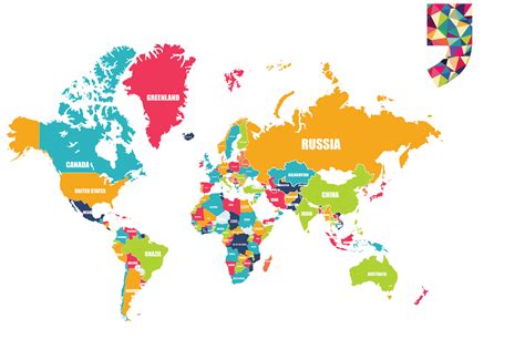 World Map With Countries Animation - Map of world