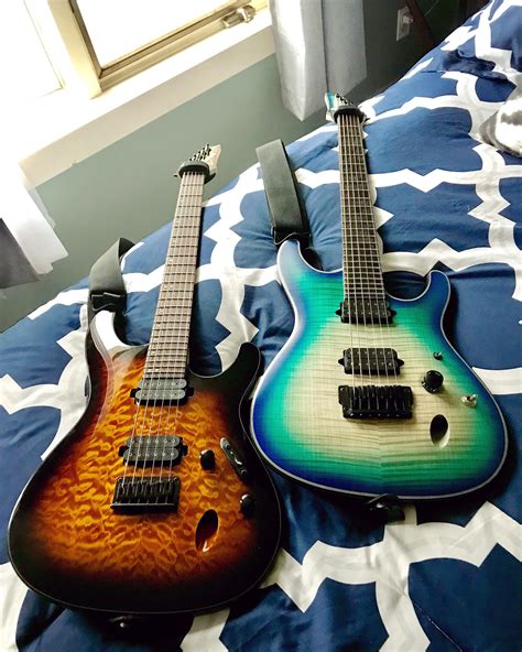 My two Ibanez S Series guitars. Which one would you guys play first ...