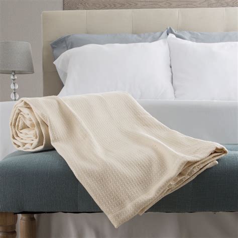 Cotton Blanket, Soft Breathable 100 Percent Cotton Blanket for Comfort and Warmth By Somerset ...