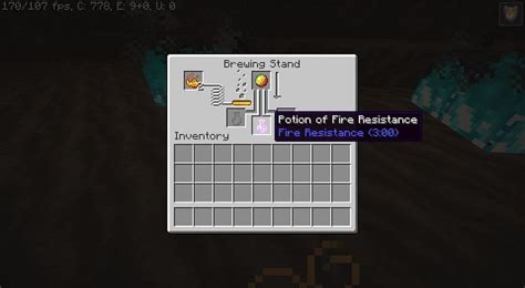 How to use fire resistance potion in Minecraft