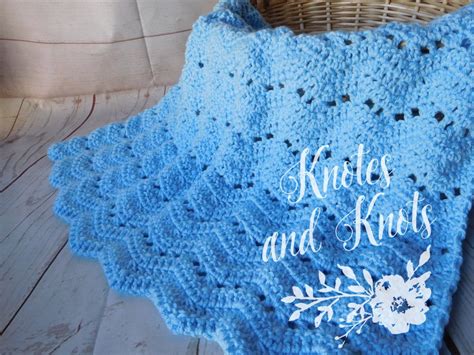 Crochet Baby Blanket Blue Baby Blanket Baby Blue Afghan Baby Boy Blanket Baby Shower Gift, Baby ...