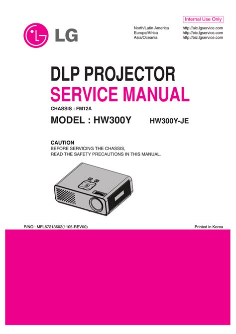 DLP PROJECTOR SERVICE MANUAL | Manualzz