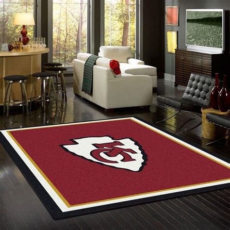 Kansas City Chiefs Nfl Carpet Living Room Rugs - Teeruto