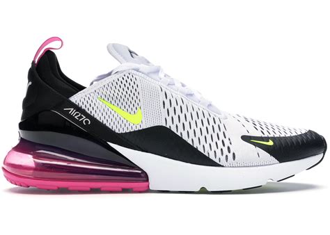 Nike Air Max 270 White Black Fuchsia Volt Men's - AH8050-109 - US