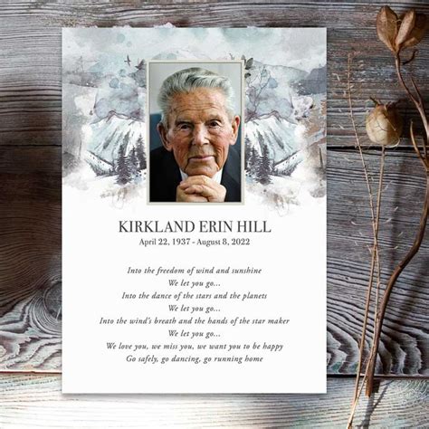 Funeral Mass Cards Customized with Photo | Funeral tributes, Memorial ...