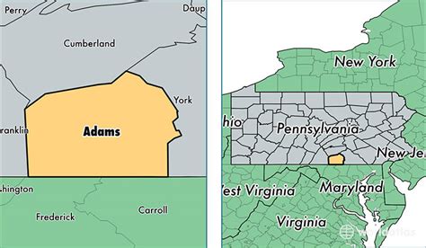 Adams County, Pennsylvania / Map of Adams County, PA / Where is Adams ...