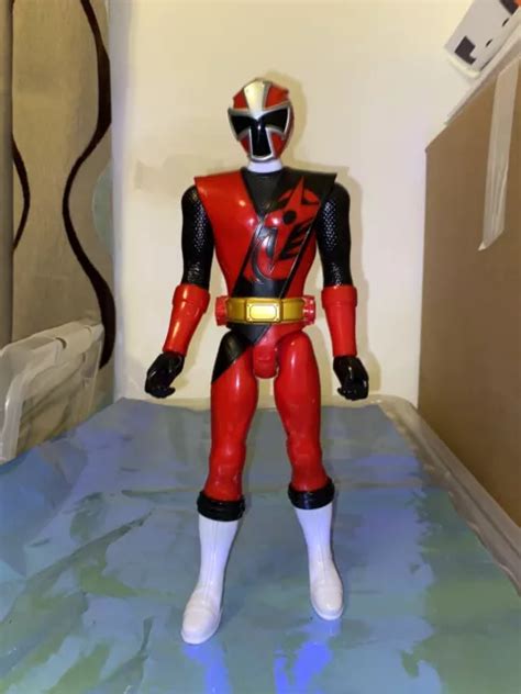 POWER RANGERS NINJA Steel Red Ranger Action Figure Large 12" Bandai Toys £4.00 - PicClick UK