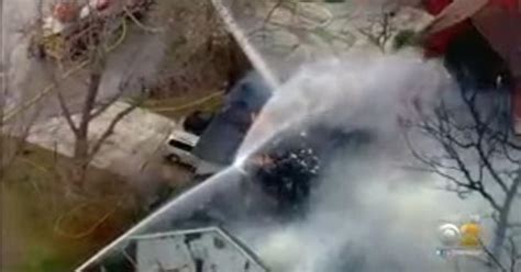 Strong Winds Push Flames Onto Several Homes In Union Township, Near Valparaiso - CBS Chicago