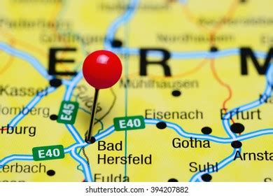 Bad Hersfeld Pinned On Map Germany Stock Photo (Edit Now) 394207882