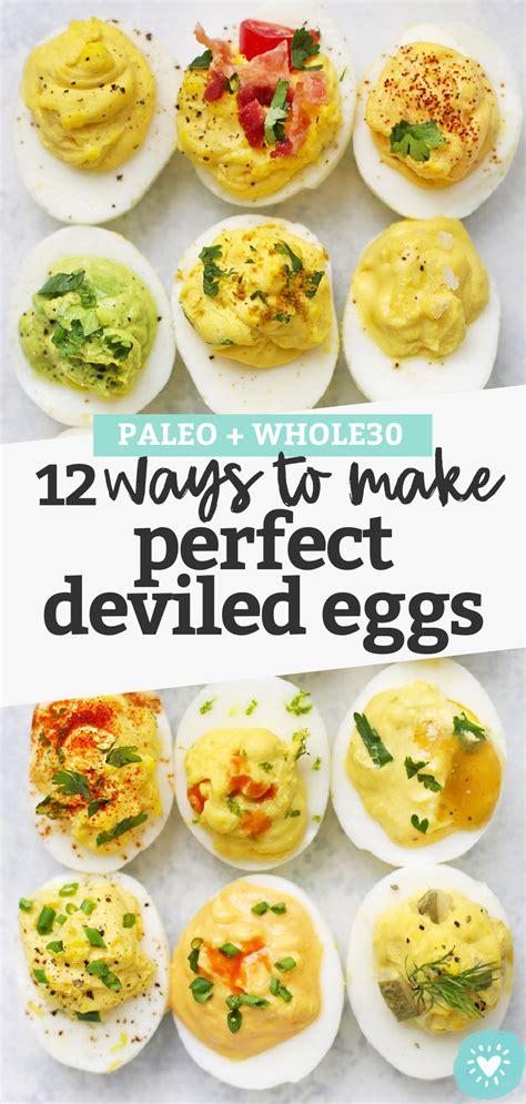 12 Flavors of Perfect Deviled Eggs (Paleo Approved!) • One Lovely Life