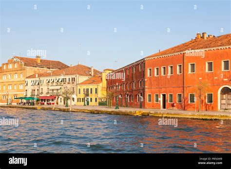 Fondamenta Croce, Giudecca Island, Giudecca Canal, Venice, Veneto, Italy at sunset Stock Photo ...