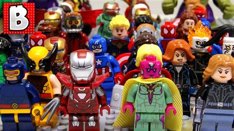 Every LEGO Marvel Superhero Minifigure Ever Made!!! - YouTube