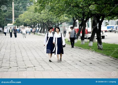 Pyongyang streetscape. editorial stock photo. Image of shortage - 20306133