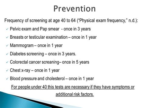 Self-Management and Prevention of Diseases - 1410 Words | Presentation Example