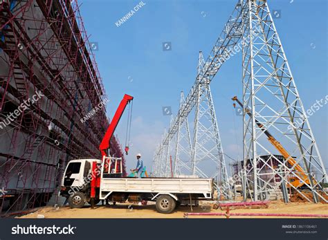 Construction High Voltage Substation Stock Photo 1861106461 | Shutterstock