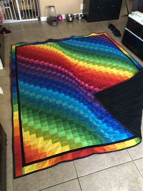 Rainbow Quilt | Rainbow quilt, Handmade crafts, Quilts