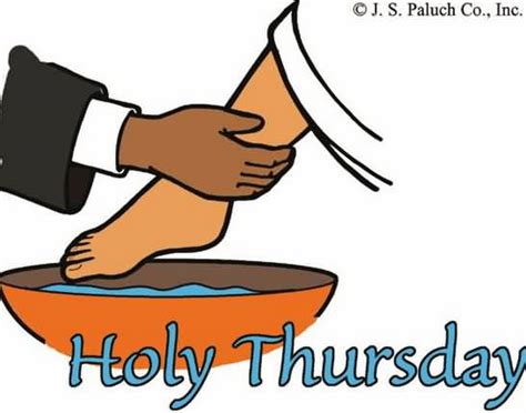 Holy Thursday Foot Washing Clipart