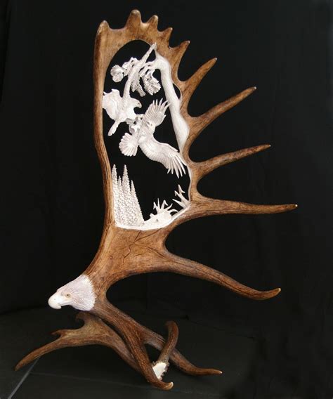 Pin on Antler Carvings